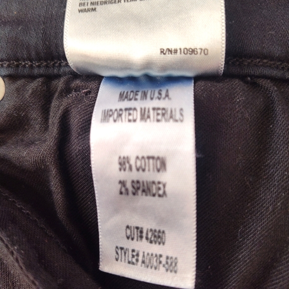 Agolde black skinny distressed cropped jeans - Picture 5 of 6